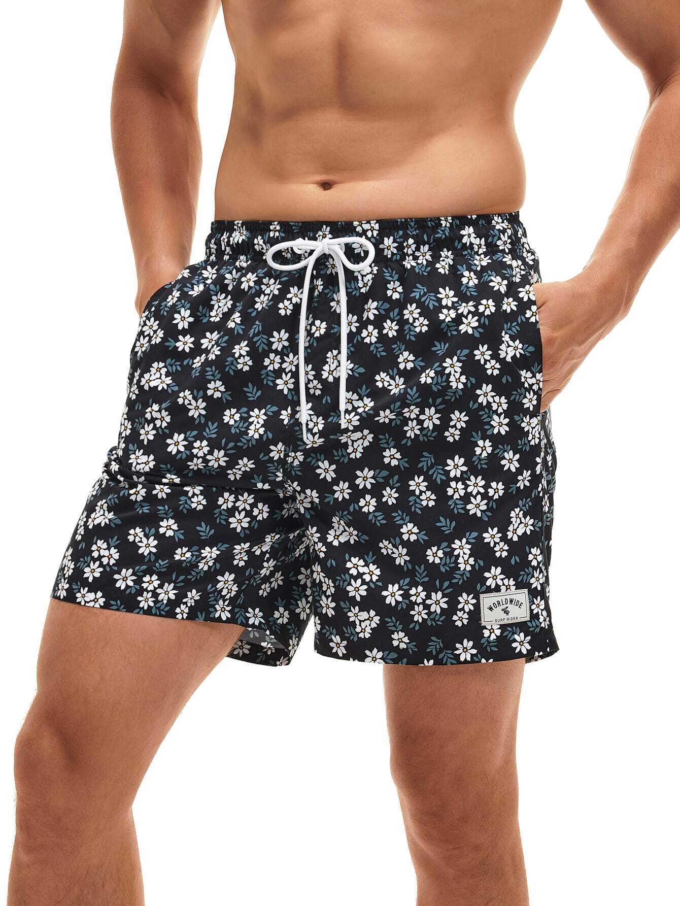 Tropic Bloom Quick Dry Trunks-Waves And Trunks