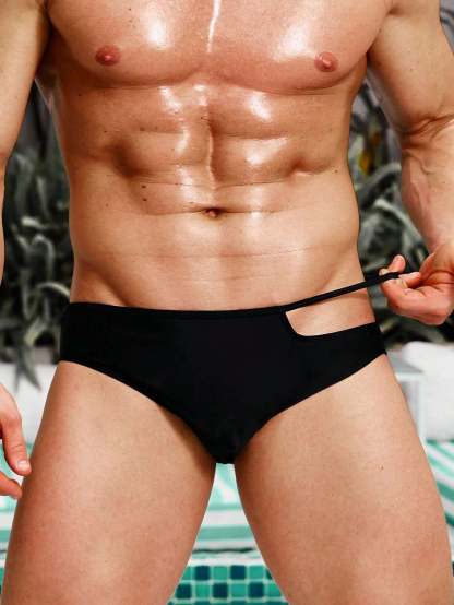 Cut Out Swim Brief-Waves And Trunks