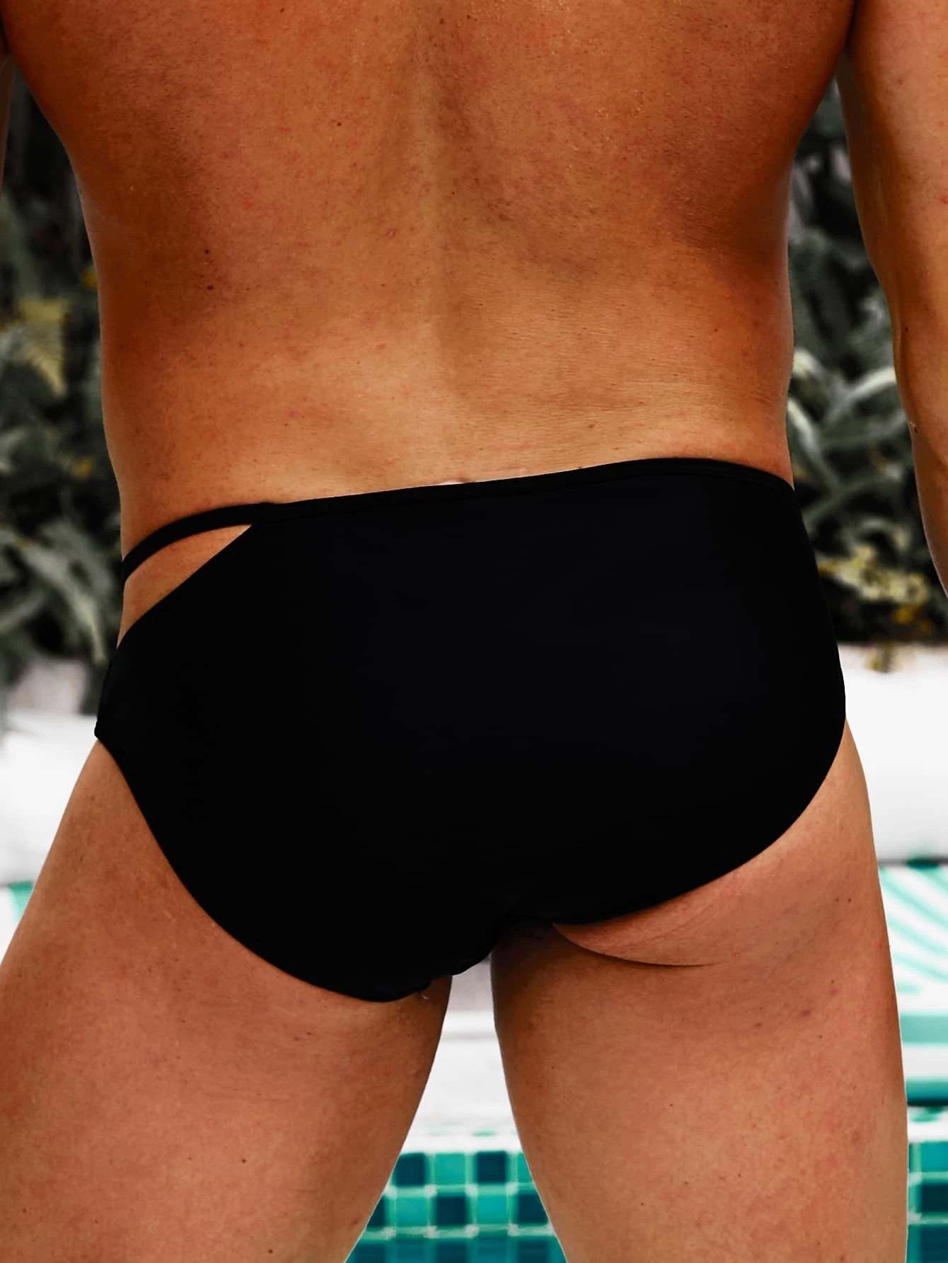 Cut Out Swim Brief-Waves And Trunks