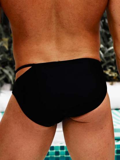 Cut Out Swim Brief-Waves And Trunks