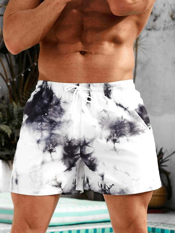 Drawstring Boho Swim Trunks-Waves And Trunks