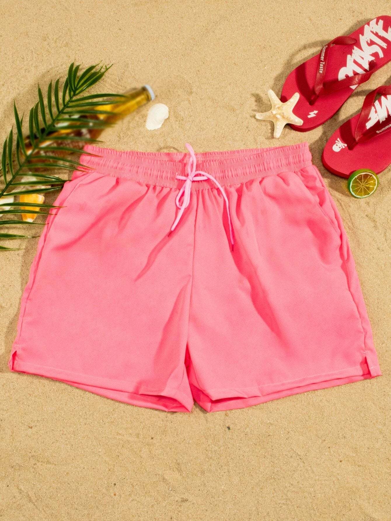 Split Hem Swim Trunks-Waves And Trunks