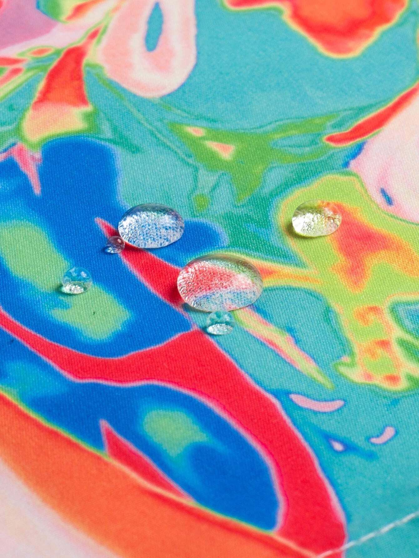 Tie Dye Print Swim Trunks-Waves And Trunks