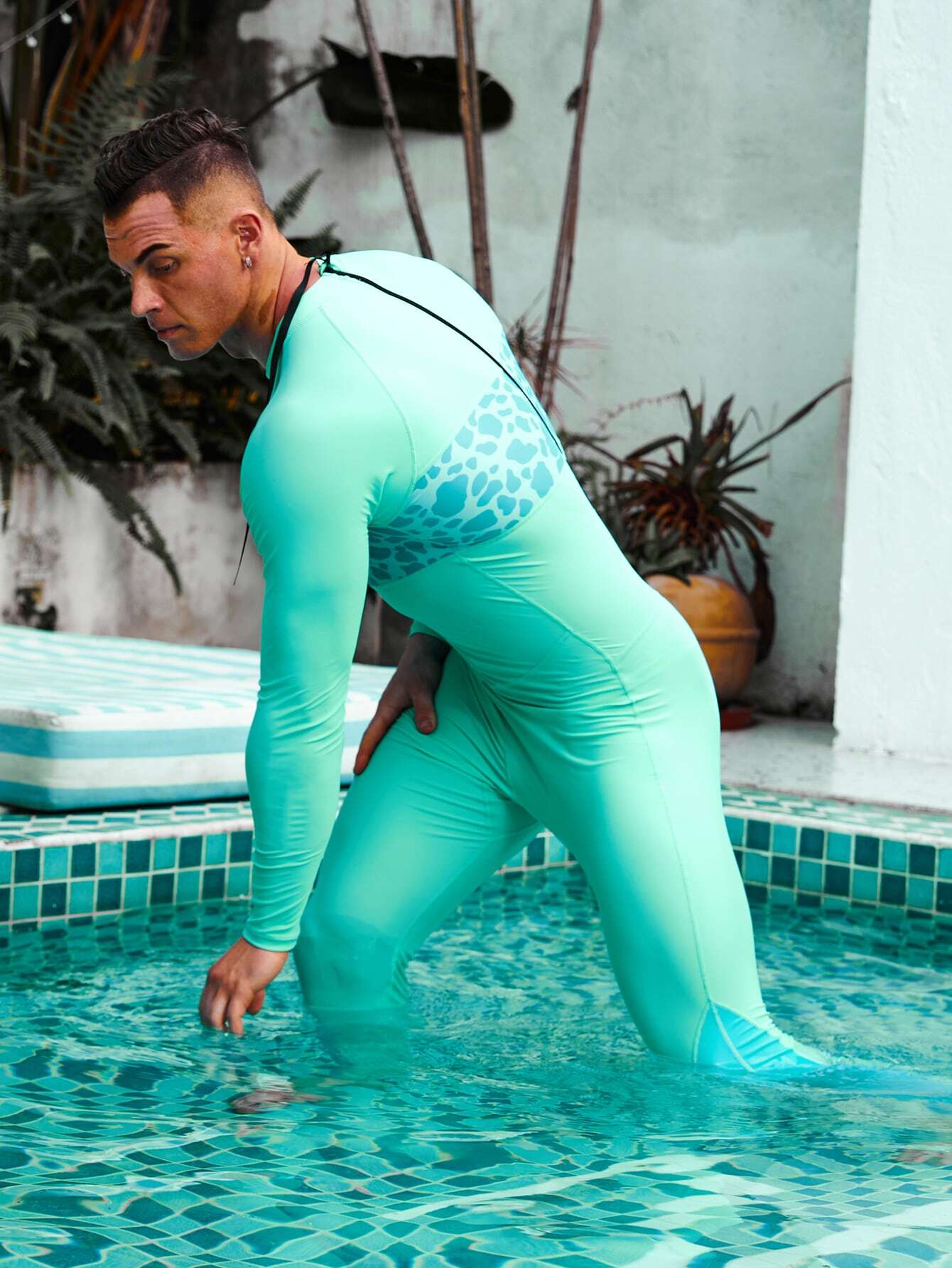 Zipper Back One Piece Swimsuit-Waves And Trunks