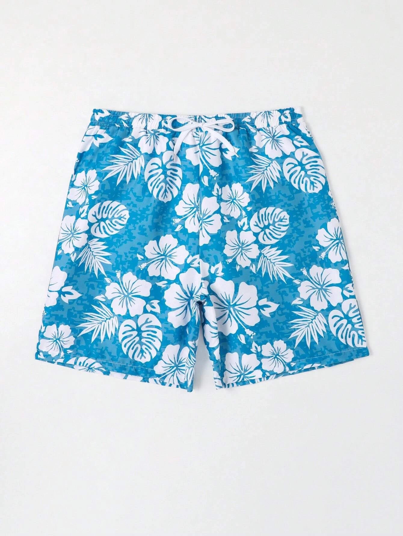 Tropical Print Swim Trunks-Waves And Trunks