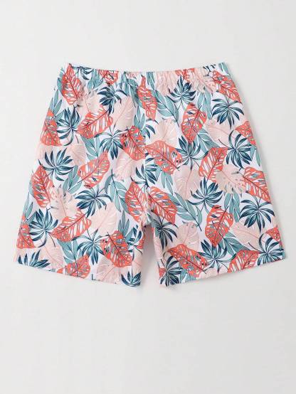 Tropical All Over Print Shorts-Waves And Trunks