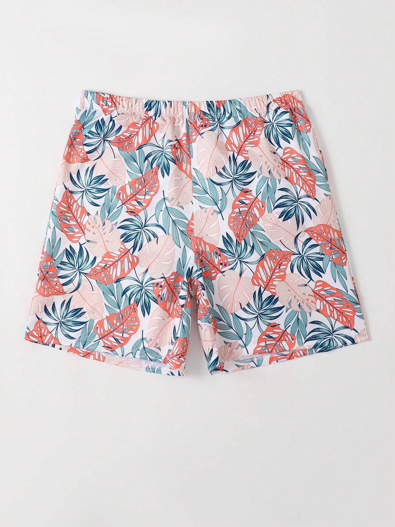 Tropical All Over Print Shorts-Waves And Trunks