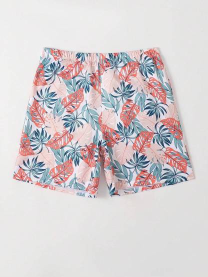 Tropical All Over Print Shorts-Waves And Trunks