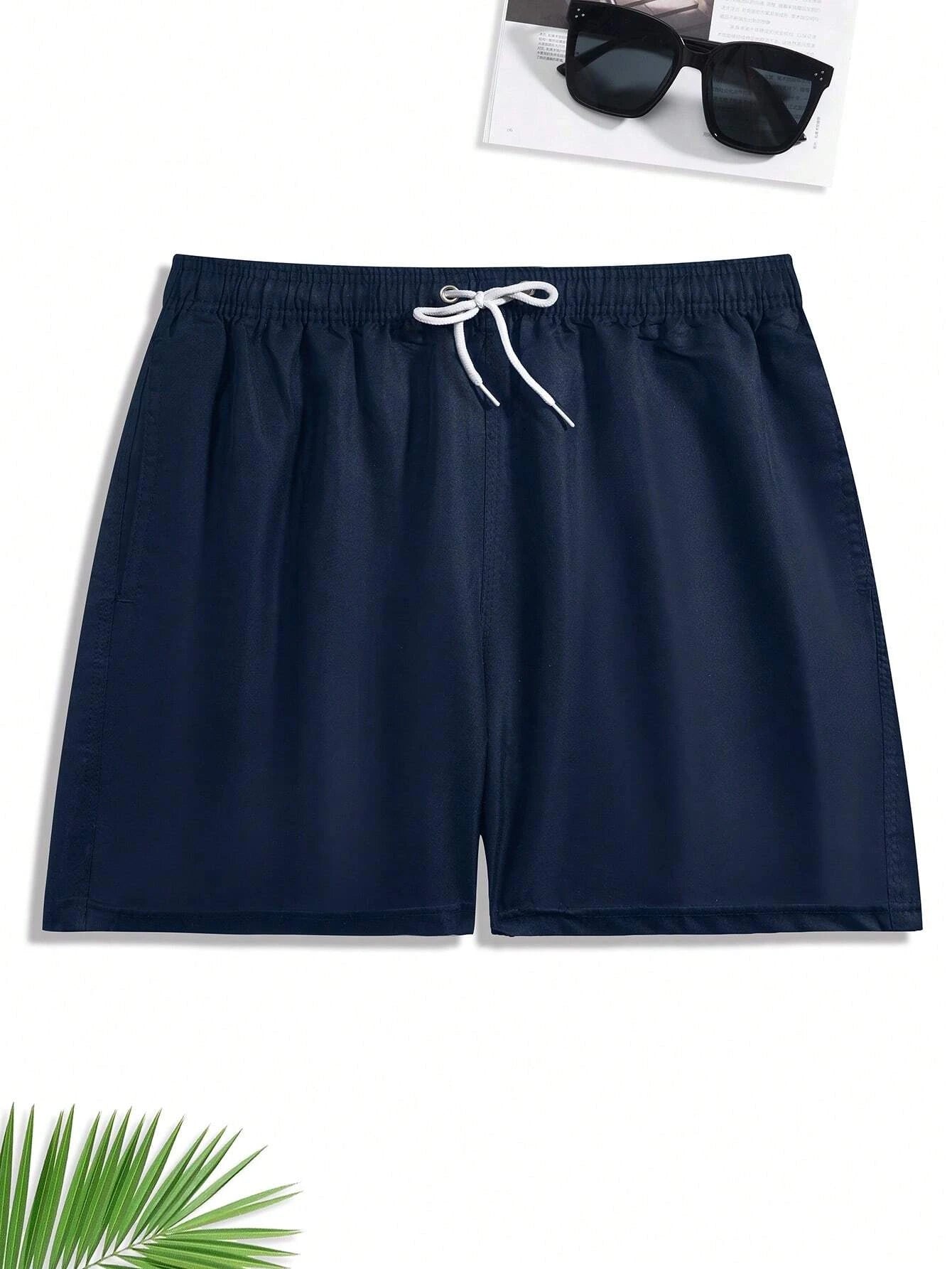 Drawstring Swim Trunks-Waves And Trunks