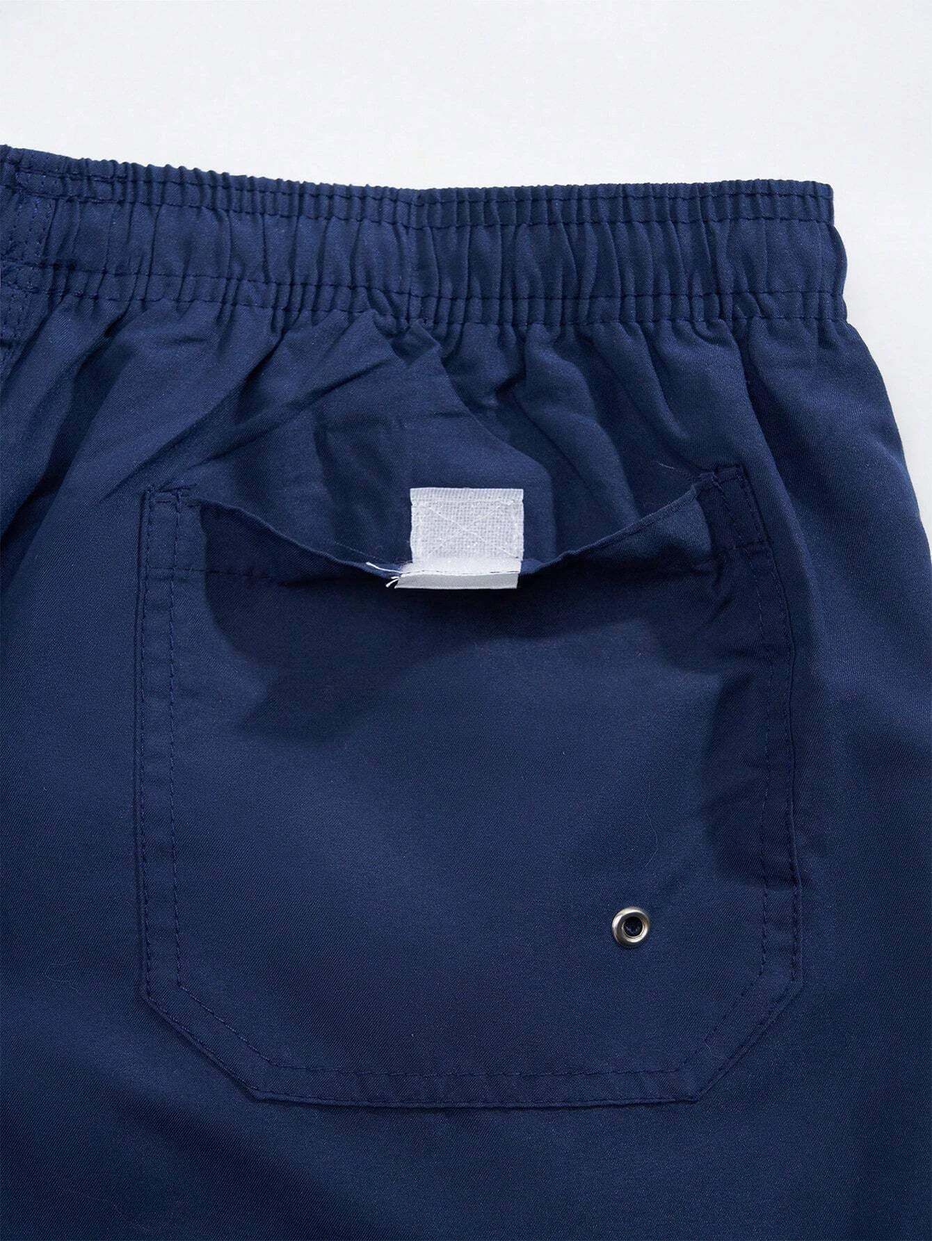 Drawstring Swim Trunks-Waves And Trunks
