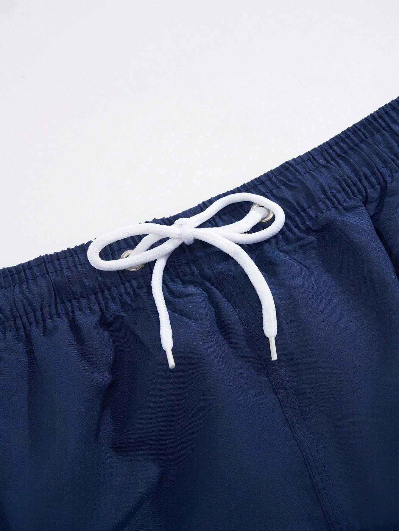 Drawstring Swim Trunks-Waves And Trunks