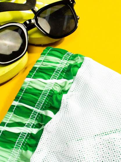 Swirl Print Beach Shorts-Waves And Trunks