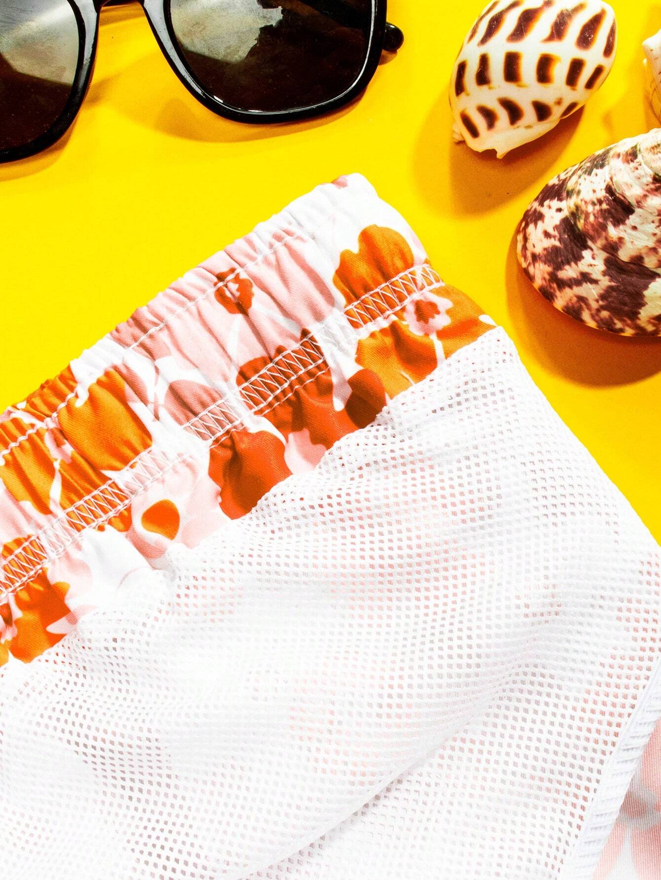 All Over Print Swim Trunks-Waves And Trunks