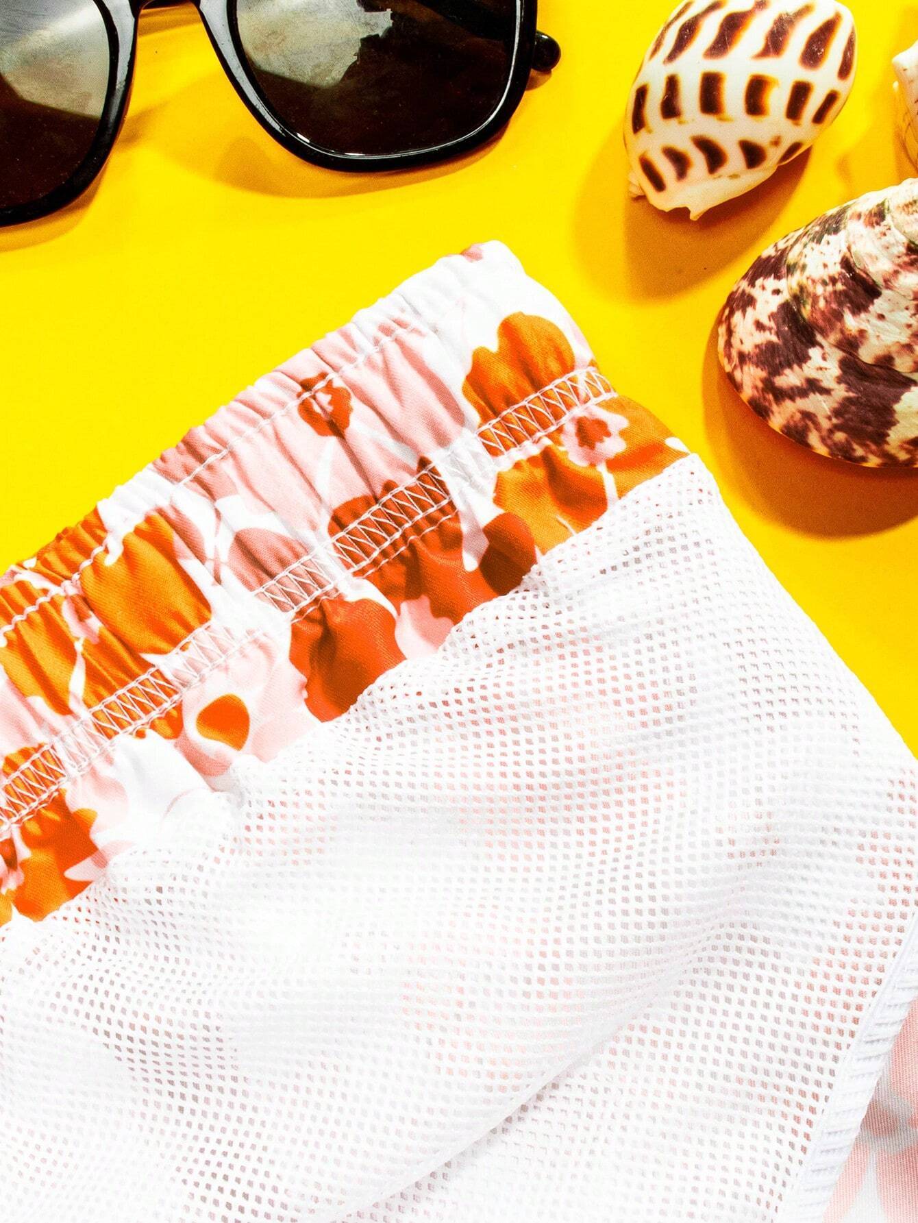 All Over Print Swim Trunks-Waves And Trunks