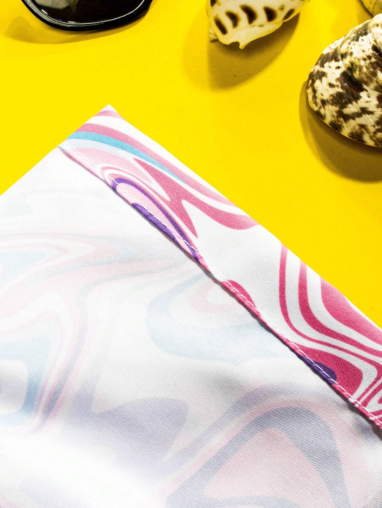 Fluid Printed Swim Trunks-Waves And Trunks