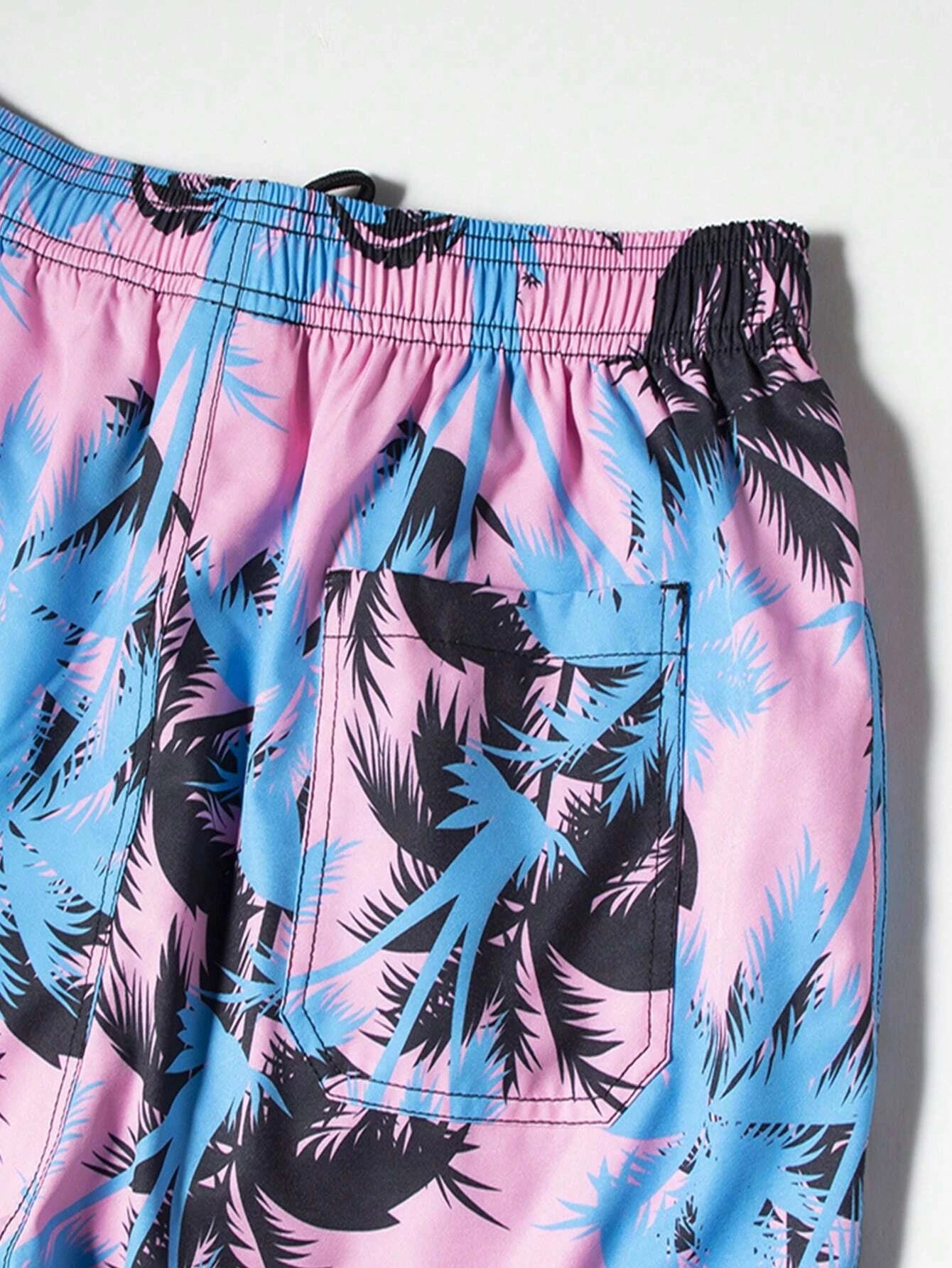 Slight Stretch Waist Swim Trunks-Waves And Trunks
