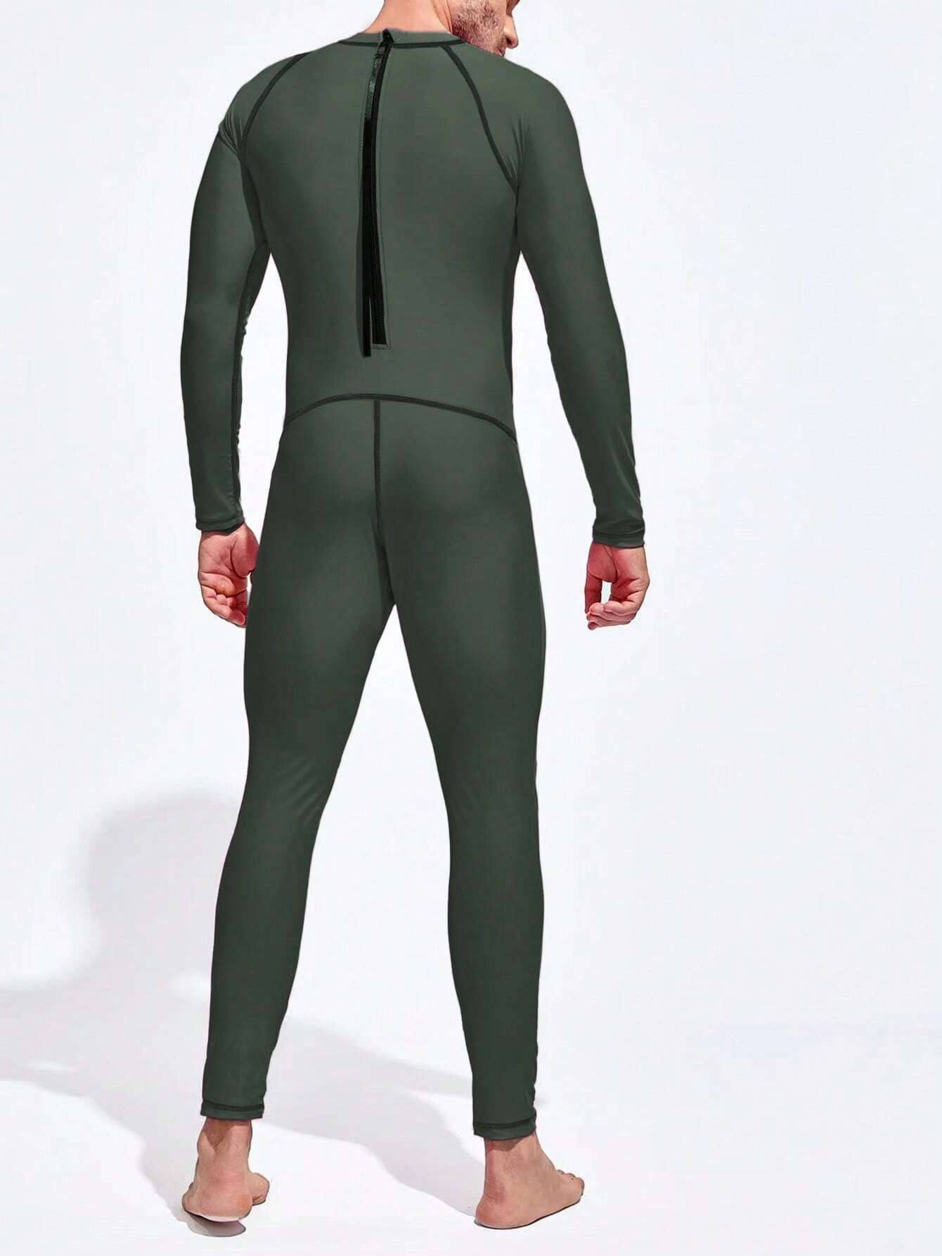 Top Stitching One Piece Swimsuit-Waves And Trunks