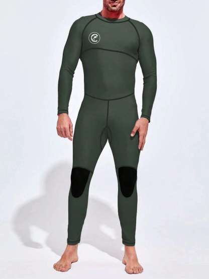 Top Stitching One Piece Swimsuit-Waves And Trunks