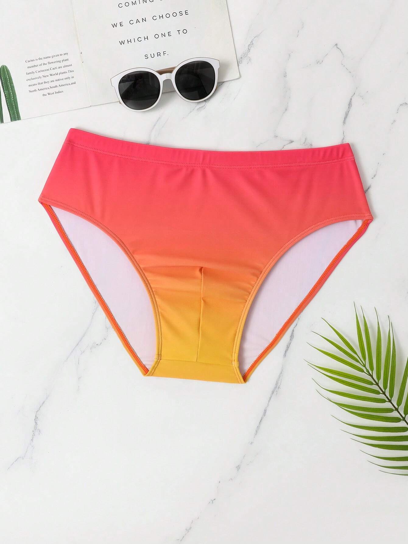 Ombre Print Swim Brief-Waves And Trunks