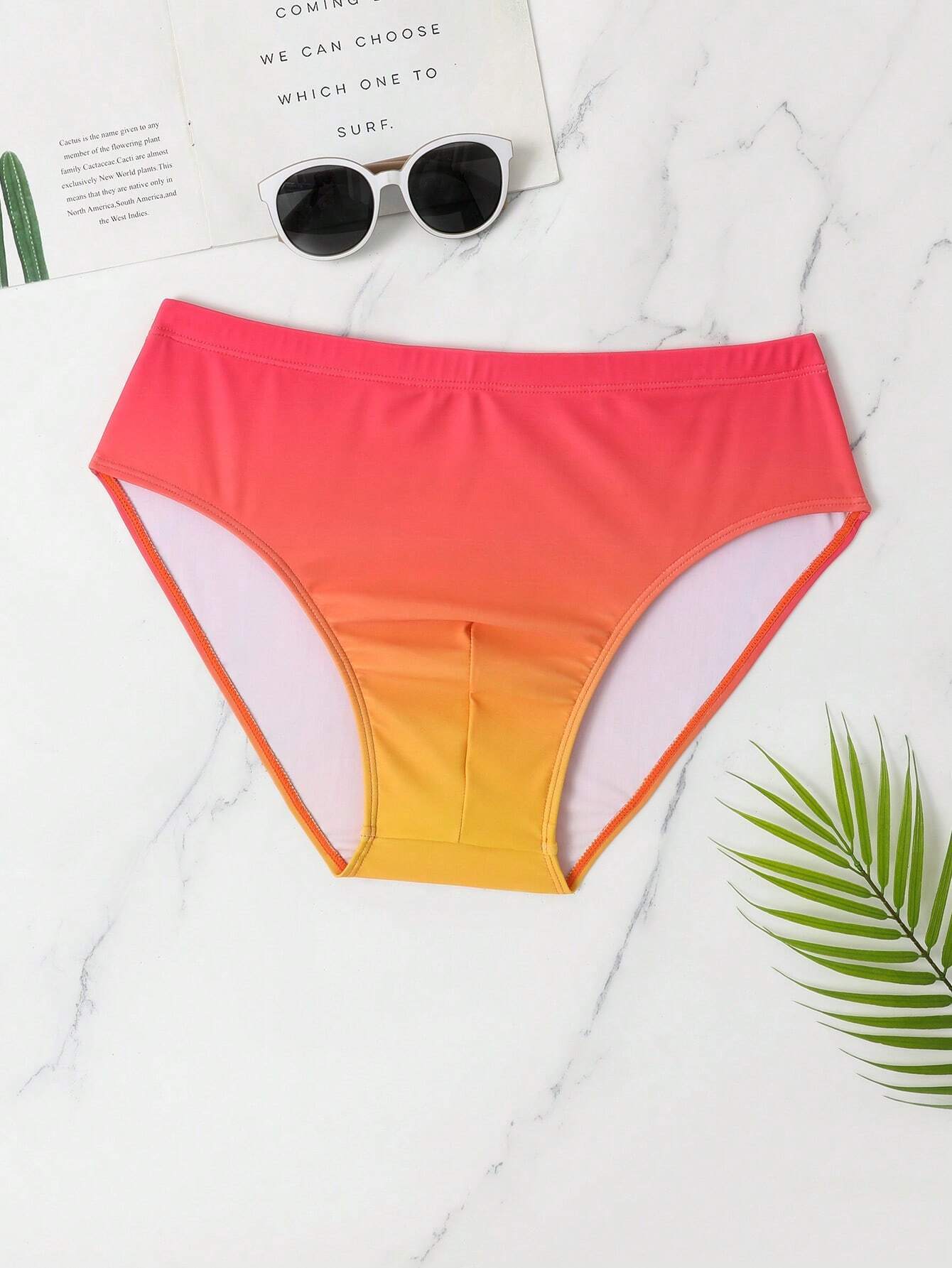 Ombre Print Swim Brief-Waves And Trunks