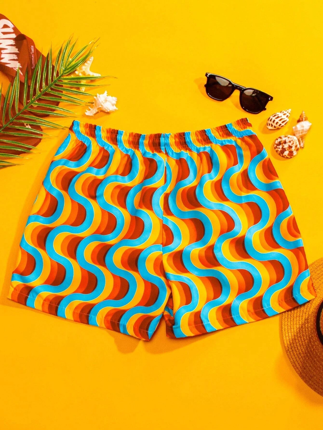 Waist Pocket Swim Trunks-Waves And Trunks