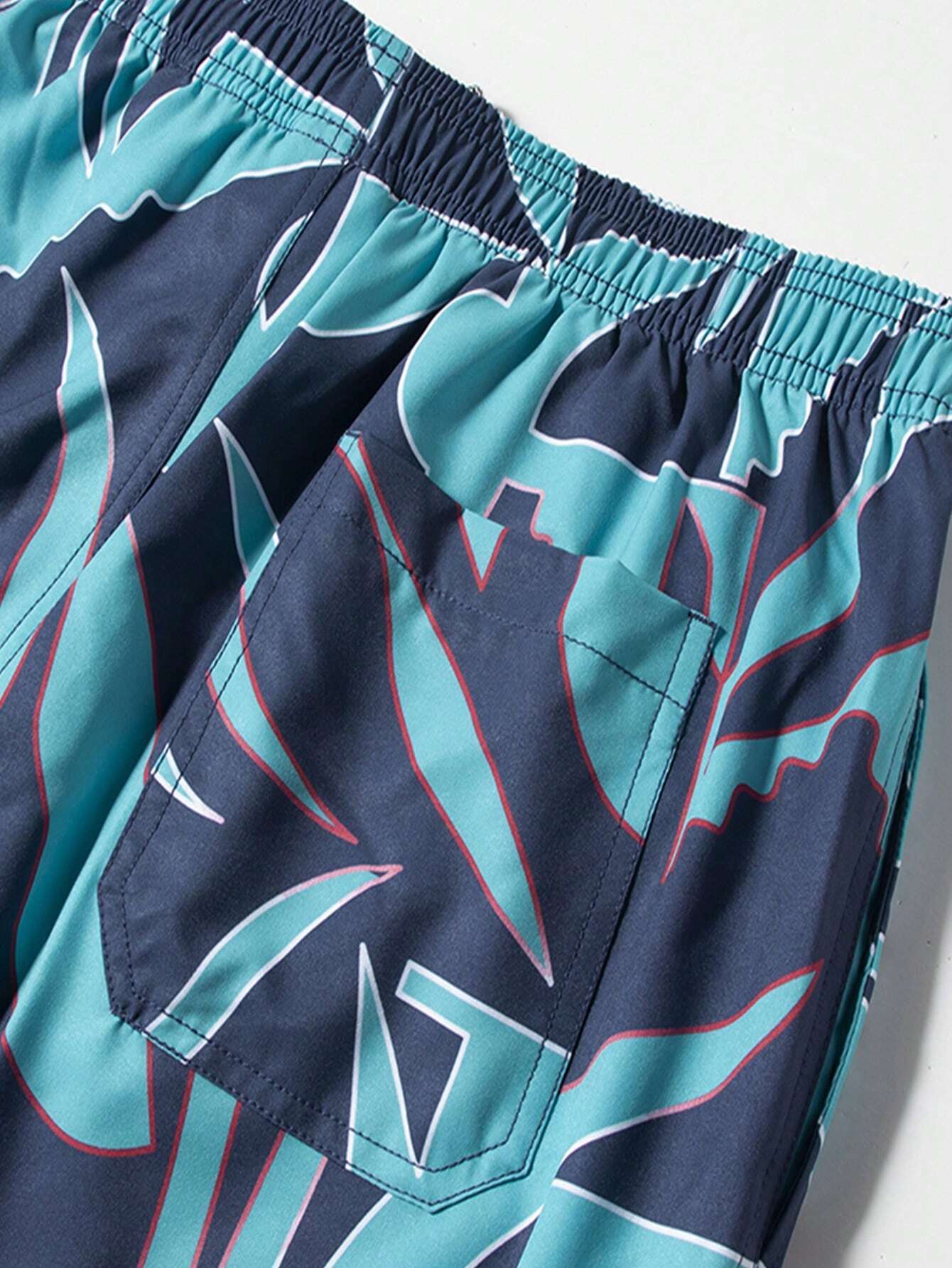 All Over Print Tropical Bottoms-Waves And Trunks