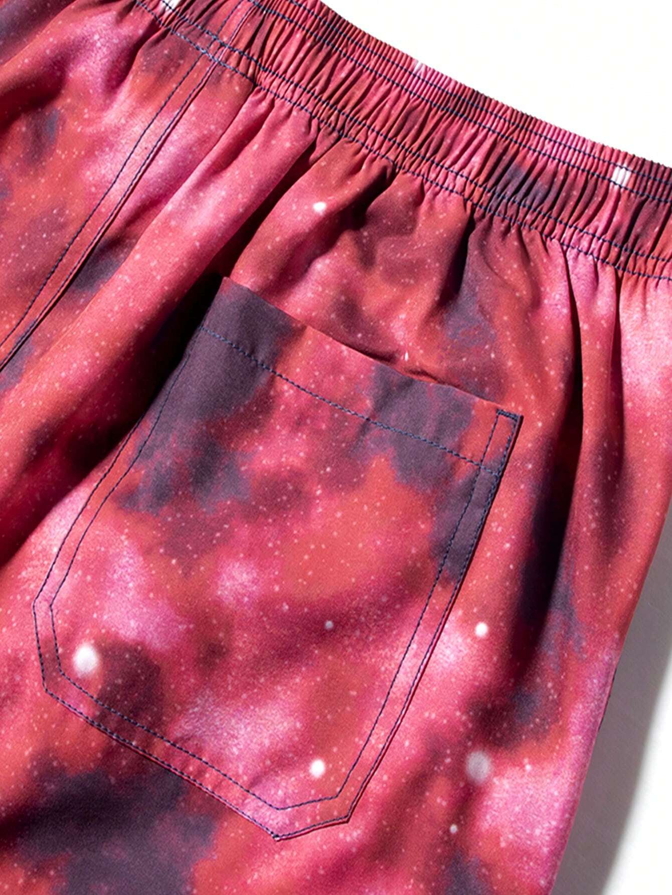 Vibrant Print Swim Trunks-Waves And Trunks