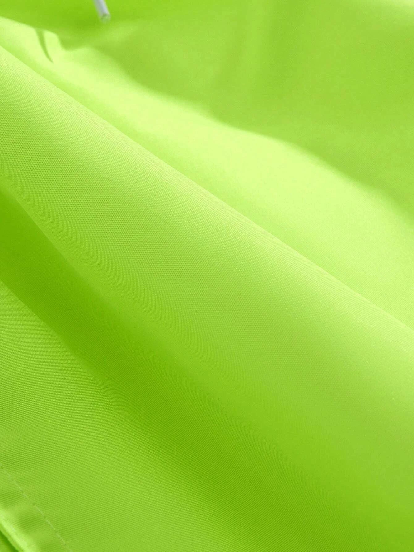 Plain Solid Drawstring Swim Trunks-Waves And Trunks