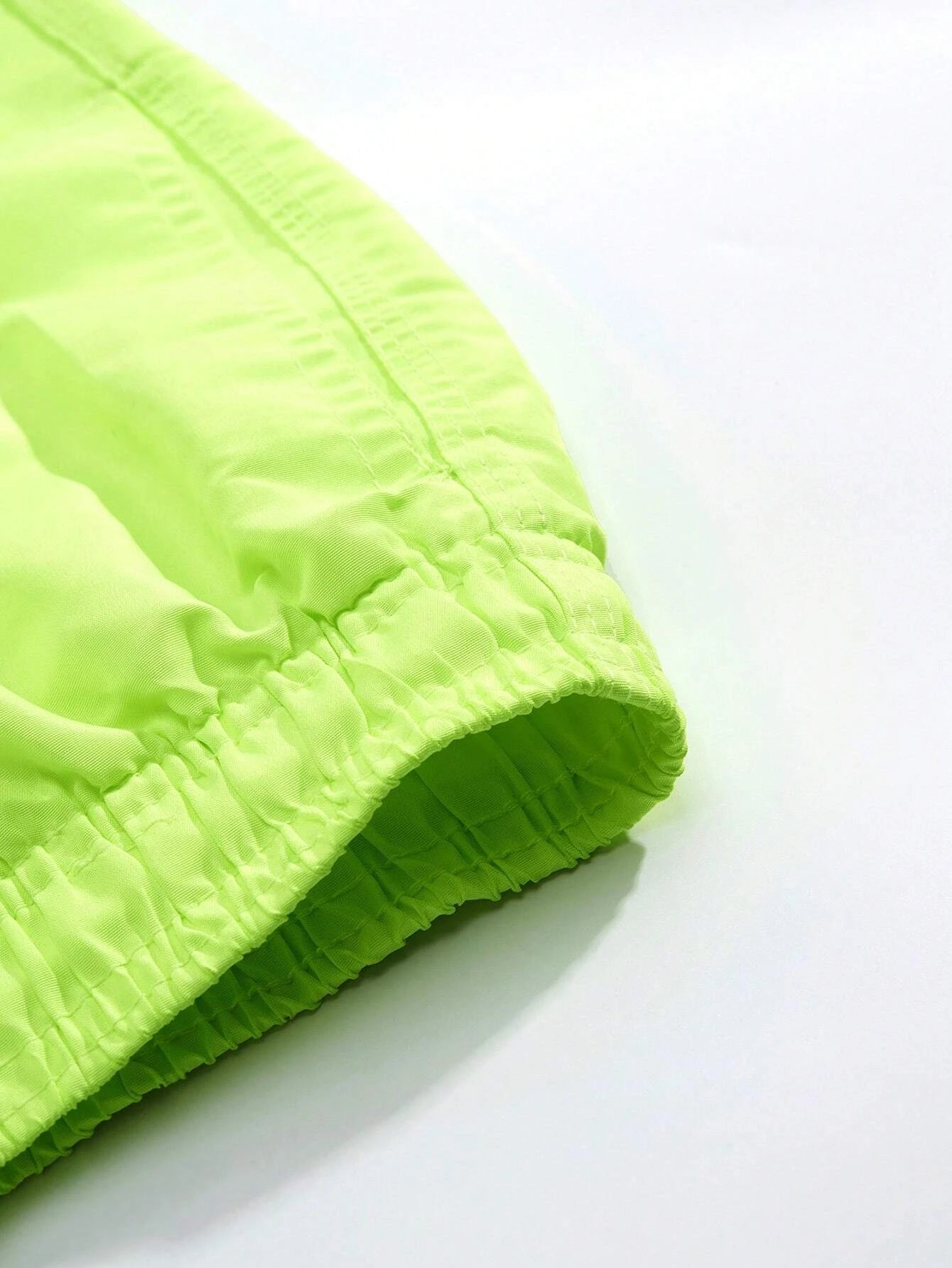 Plain Solid Drawstring Swim Trunks-Waves And Trunks