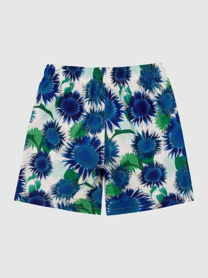 Sunflower Print Swim Trunks-Waves And Trunks