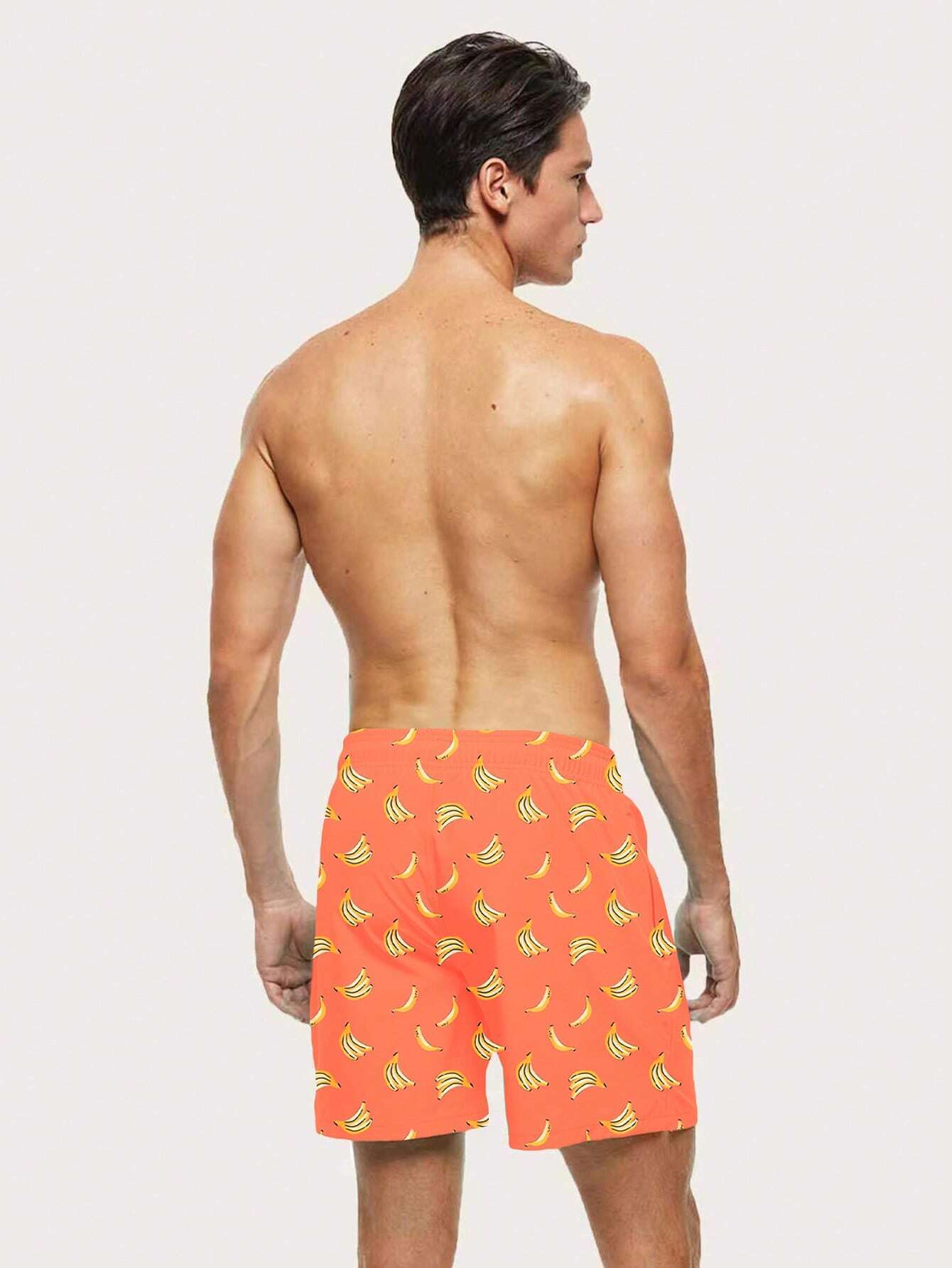 Non Stretch Fruit And Vegetable Drawstring Pocket Shorts-Waves And Trunks