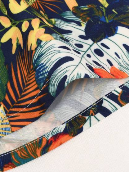 Tropical Print Shorts-Waves And Trunks