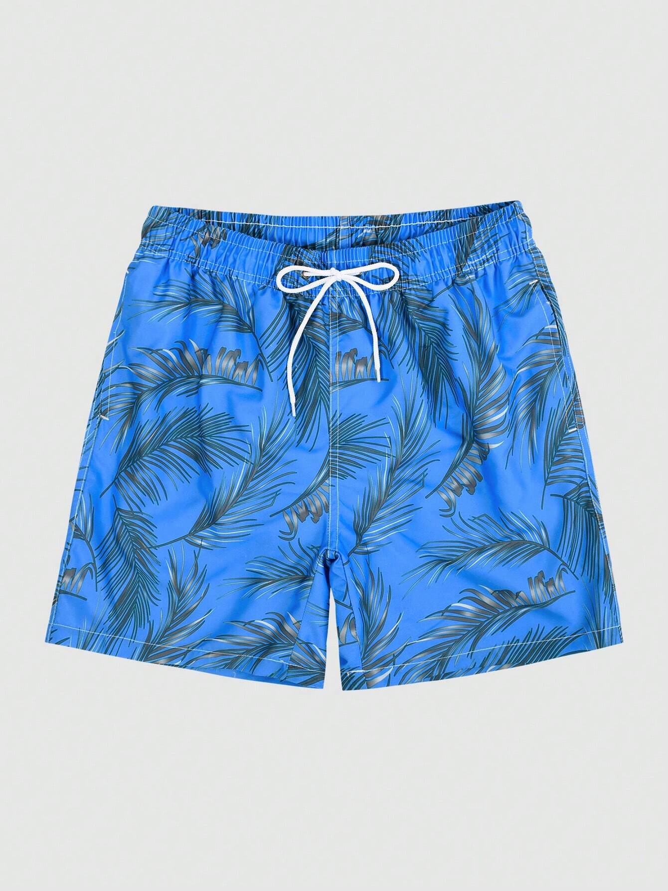 Exotic Tropical Print Board Shorts-Waves And Trunks