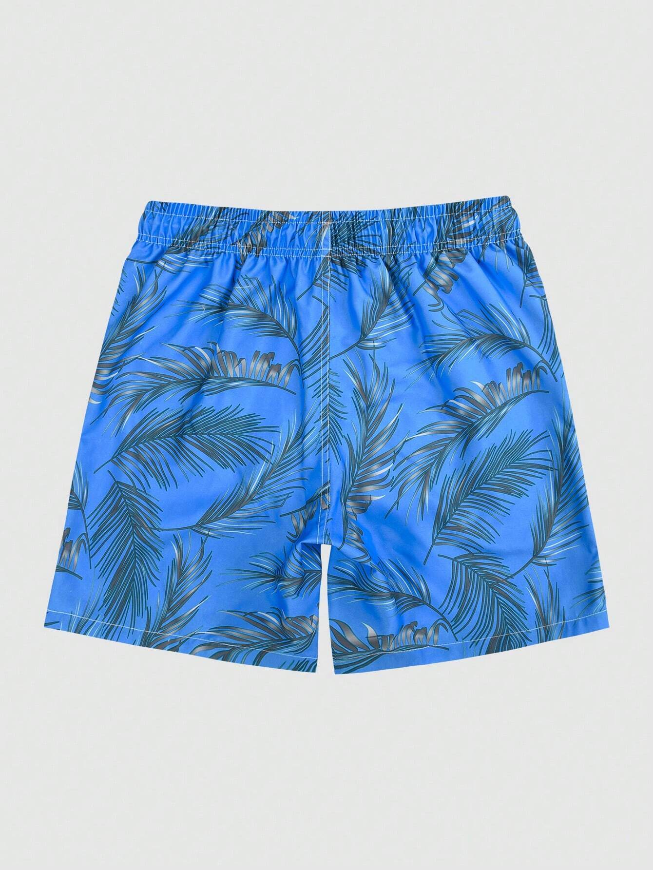 Exotic Tropical Print Board Shorts-Waves And Trunks