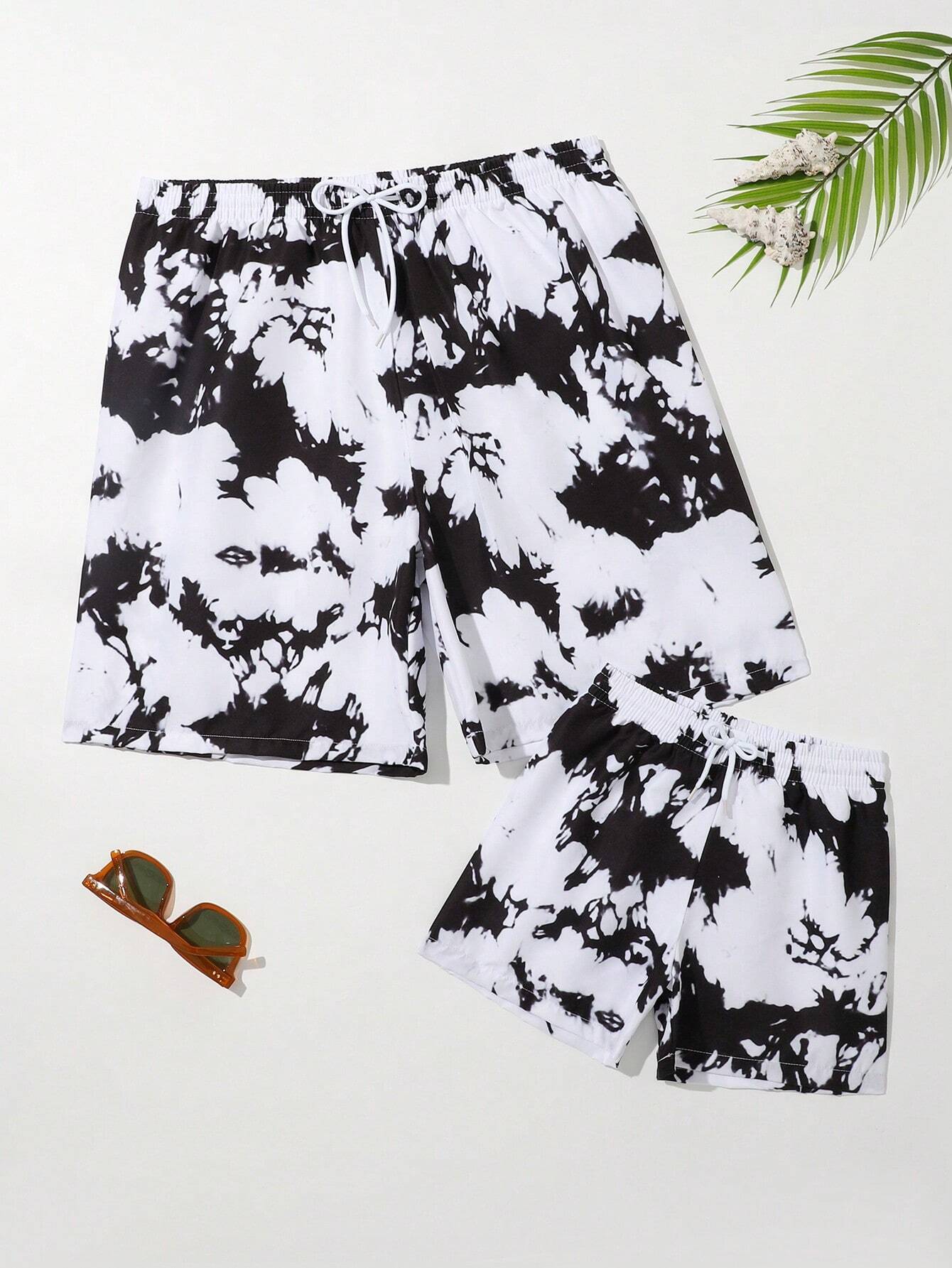Tie Dye Swim Shorts-Waves And Trunks