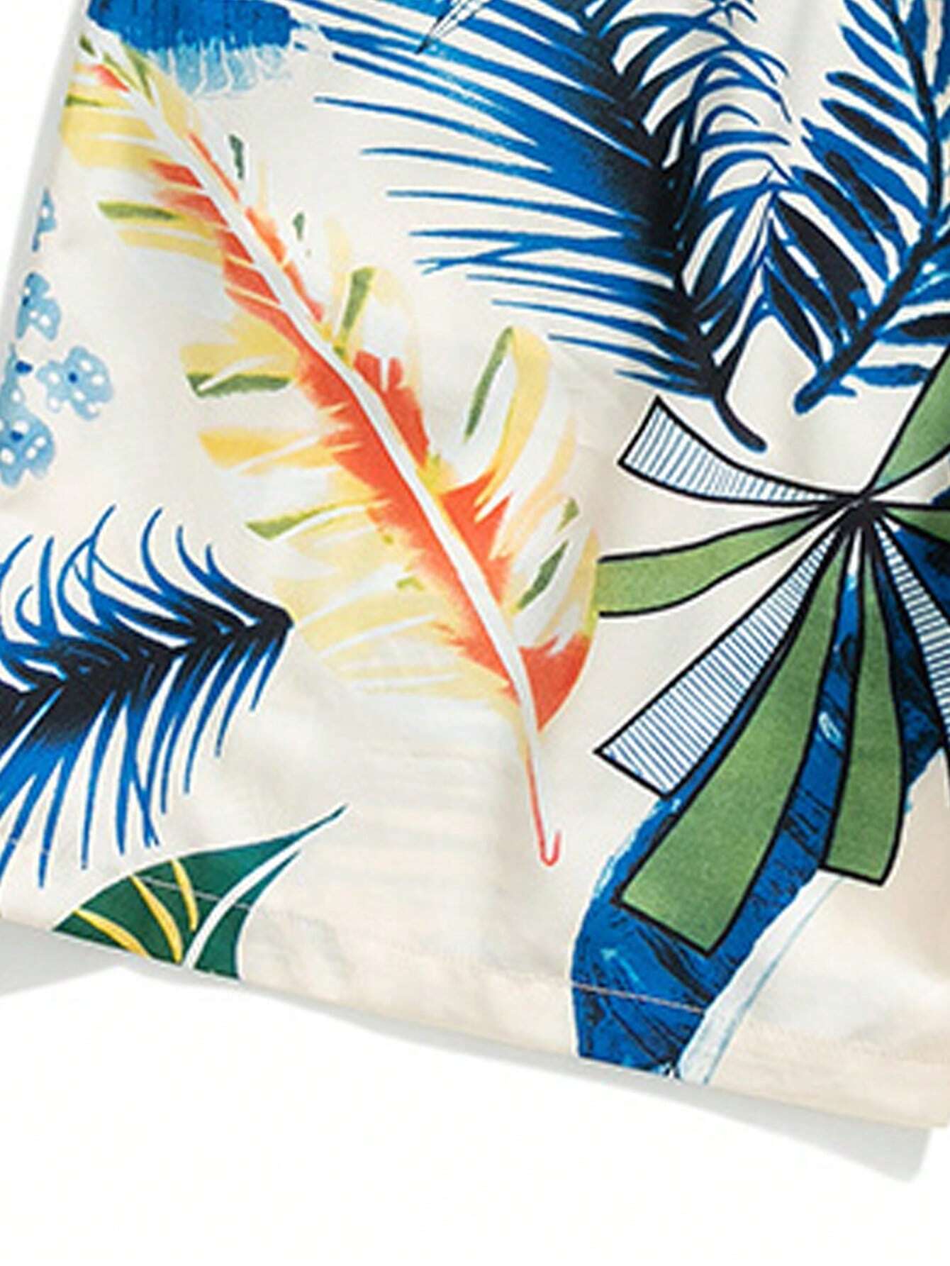 Woven Fabric Drawstring Swim Trunks-Waves And Trunks