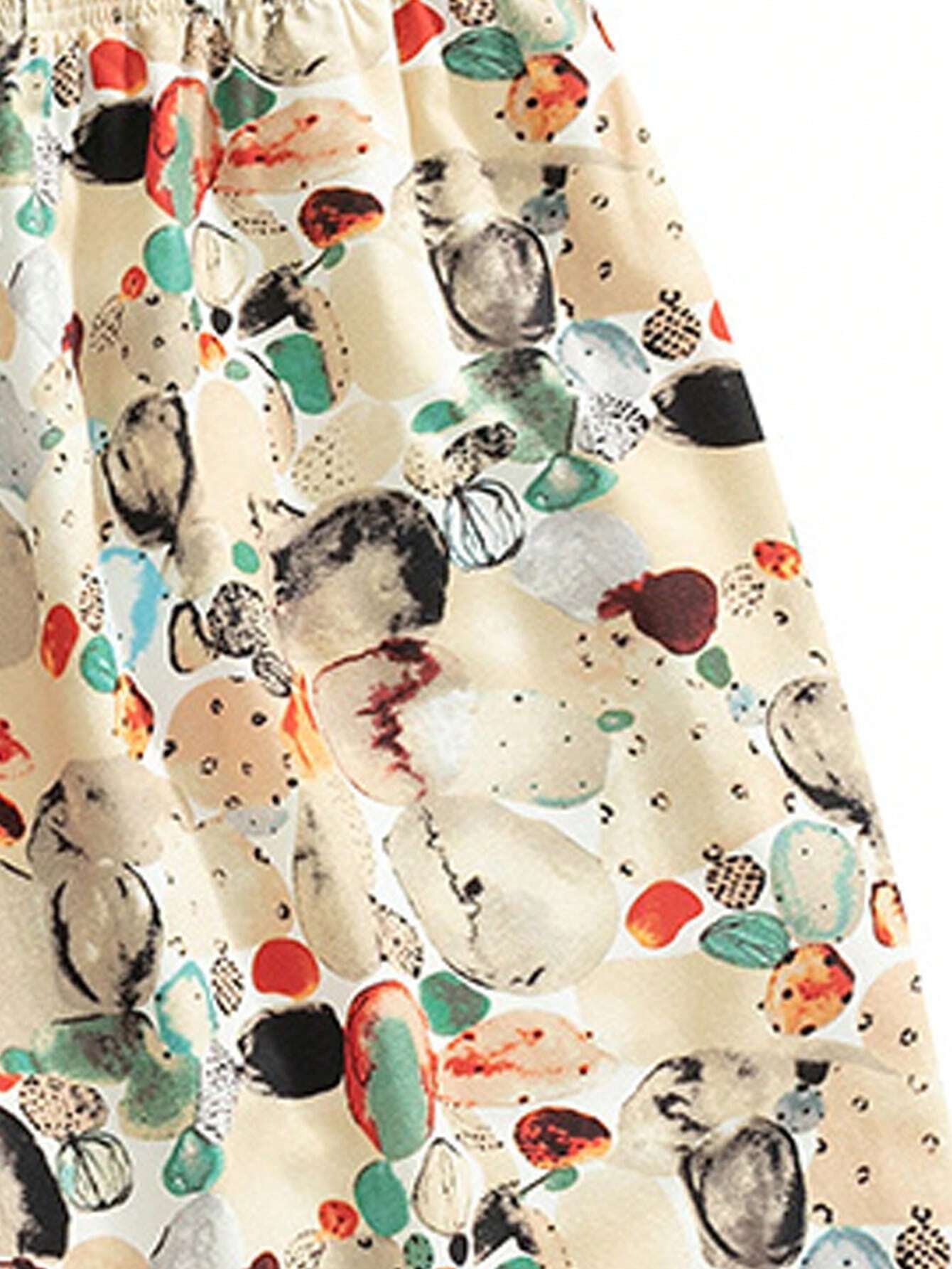 Woven Fabric Drawstring Swim Trunks-Waves And Trunks