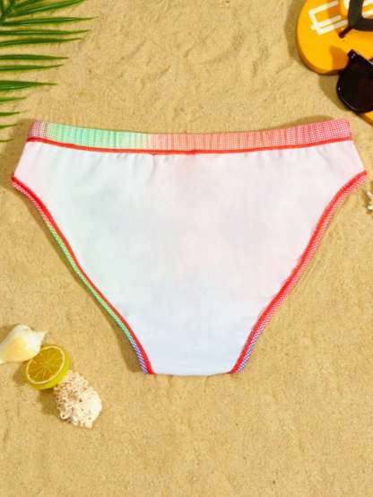 High Stretch Ombre Print Swim Brief-Waves And Trunks