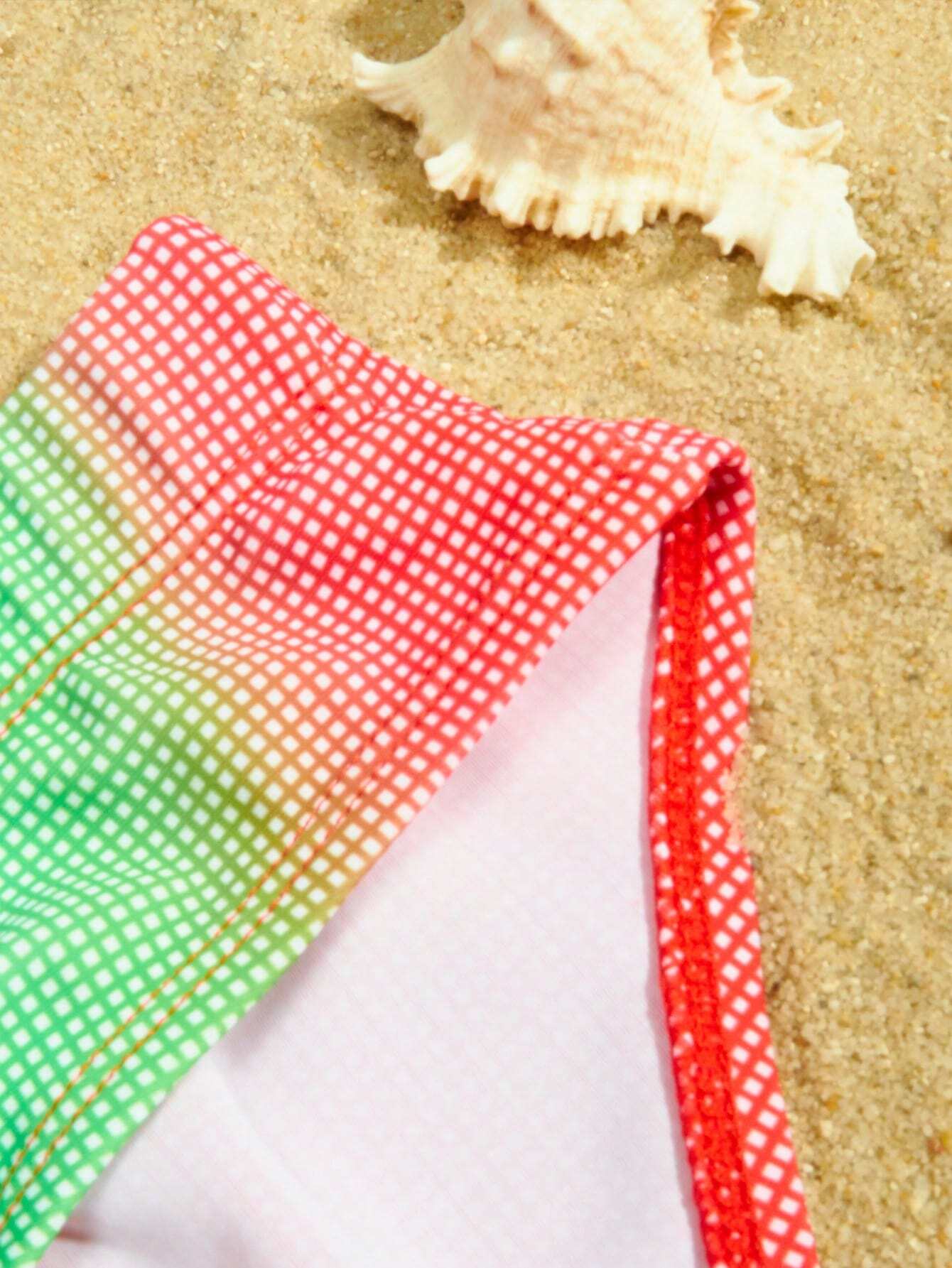 High Stretch Ombre Print Swim Brief-Waves And Trunks