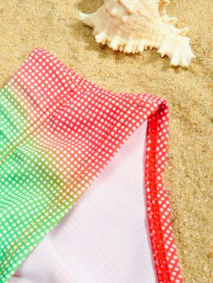 High Stretch Ombre Print Swim Brief-Waves And Trunks