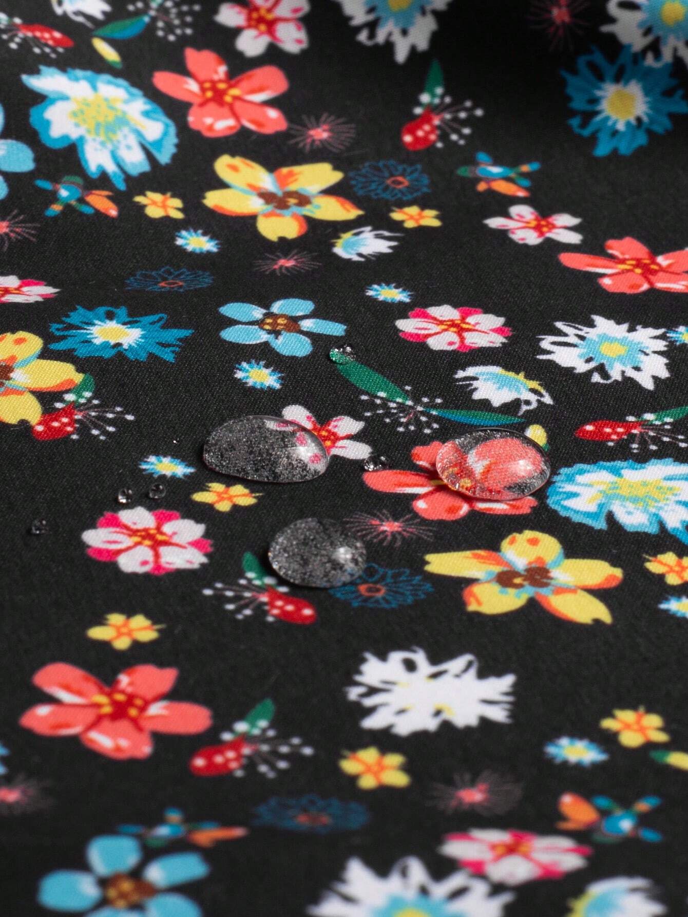 Ditsy Floral Drawstring Swim Trunks-Waves And Trunks