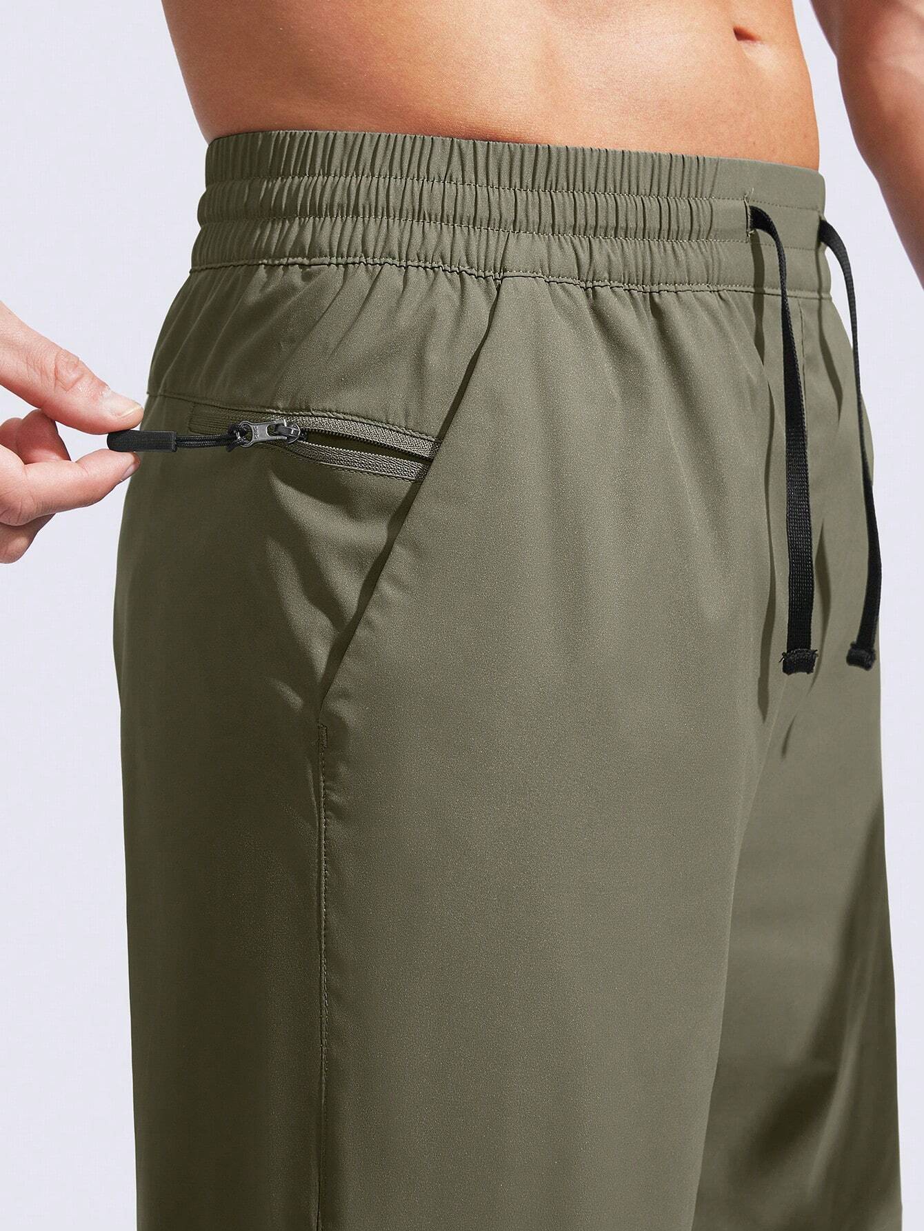 Drawstring Waist Split With Pocket-Waves And Trunks
