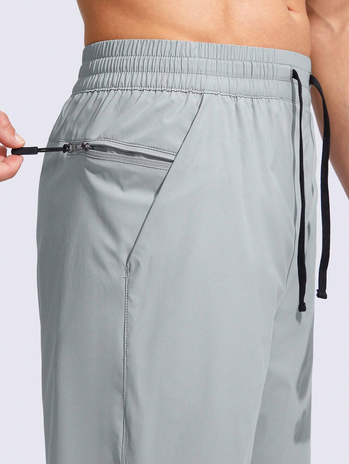 Drawstring Waist Split Swim Trunks-Waves And Trunks