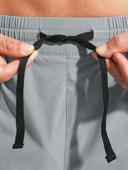 Drawstring Waist Split Swim Trunks-Waves And Trunks