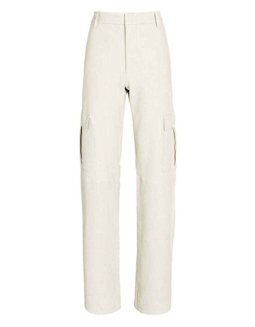 Adjustable Straight Leg Cargo Pants-Waves And Trunks