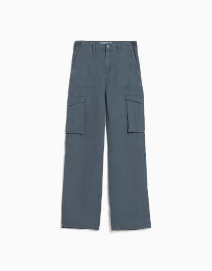 Adjustable Straight Leg Cargo Pants-Waves And Trunks