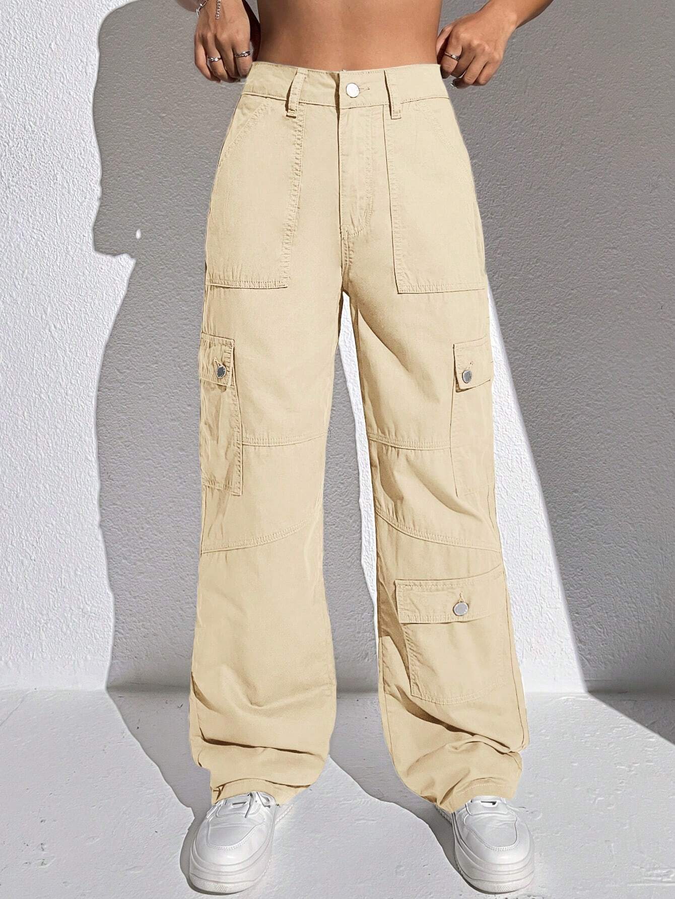 Flap Pocket Cargo Jeans-Waves And Trunks