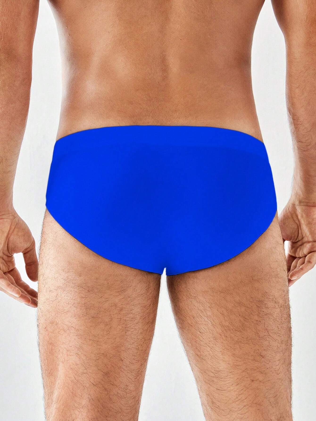 Insert Drawstring Waist Swim Brief-Waves And Trunks