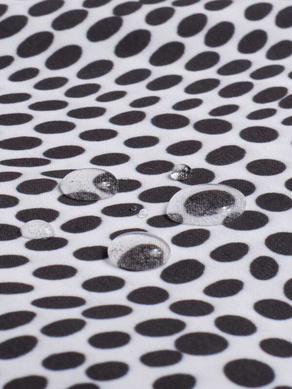 Allover Print Beach Shorts With Pocket-Waves And Trunks