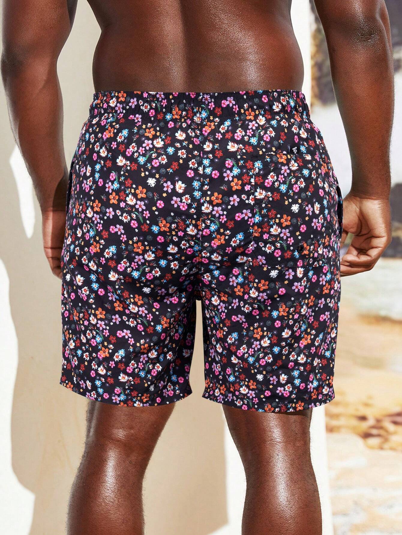 Ditsy Floral Print Non Stretch Shorts-Waves And Trunks